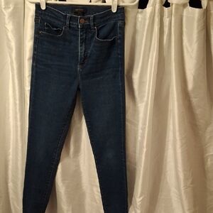Ann Taylor Dark Blue Skinny Jeans 0